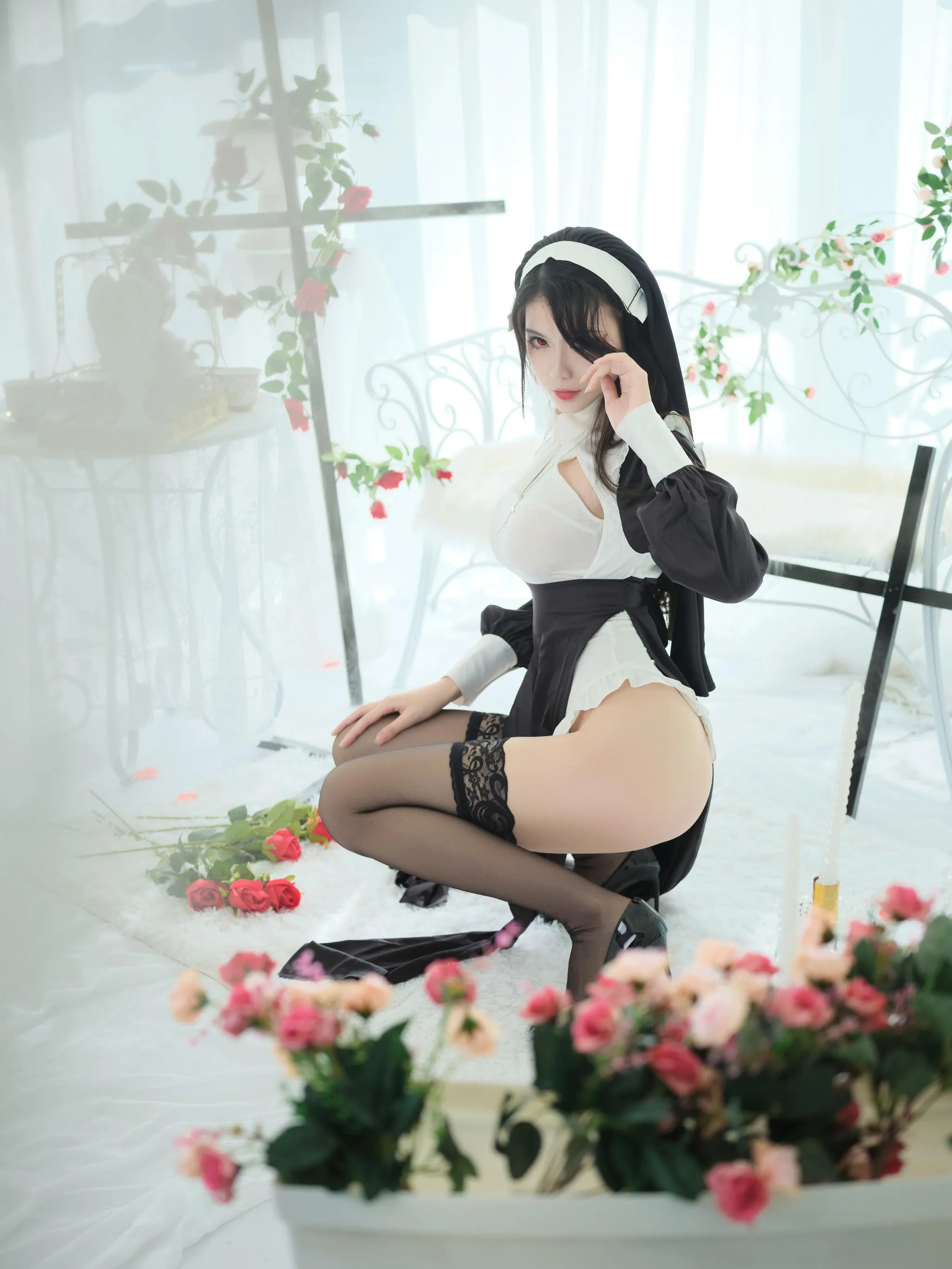 一米八的大梨子 – NO.014 修女 [36P]插图3